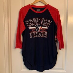 Houston Texans NFL Gameday Raglan 3/4 Sleeve Spirit Shirt